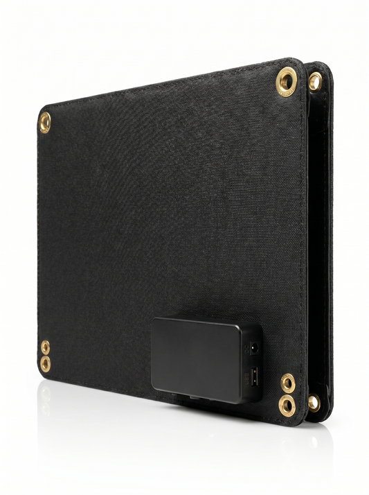 SMARAAD 30W Panel Solar Plegable Portátil Laminación Integrada ETFE Para Acampar Al Aire Libre