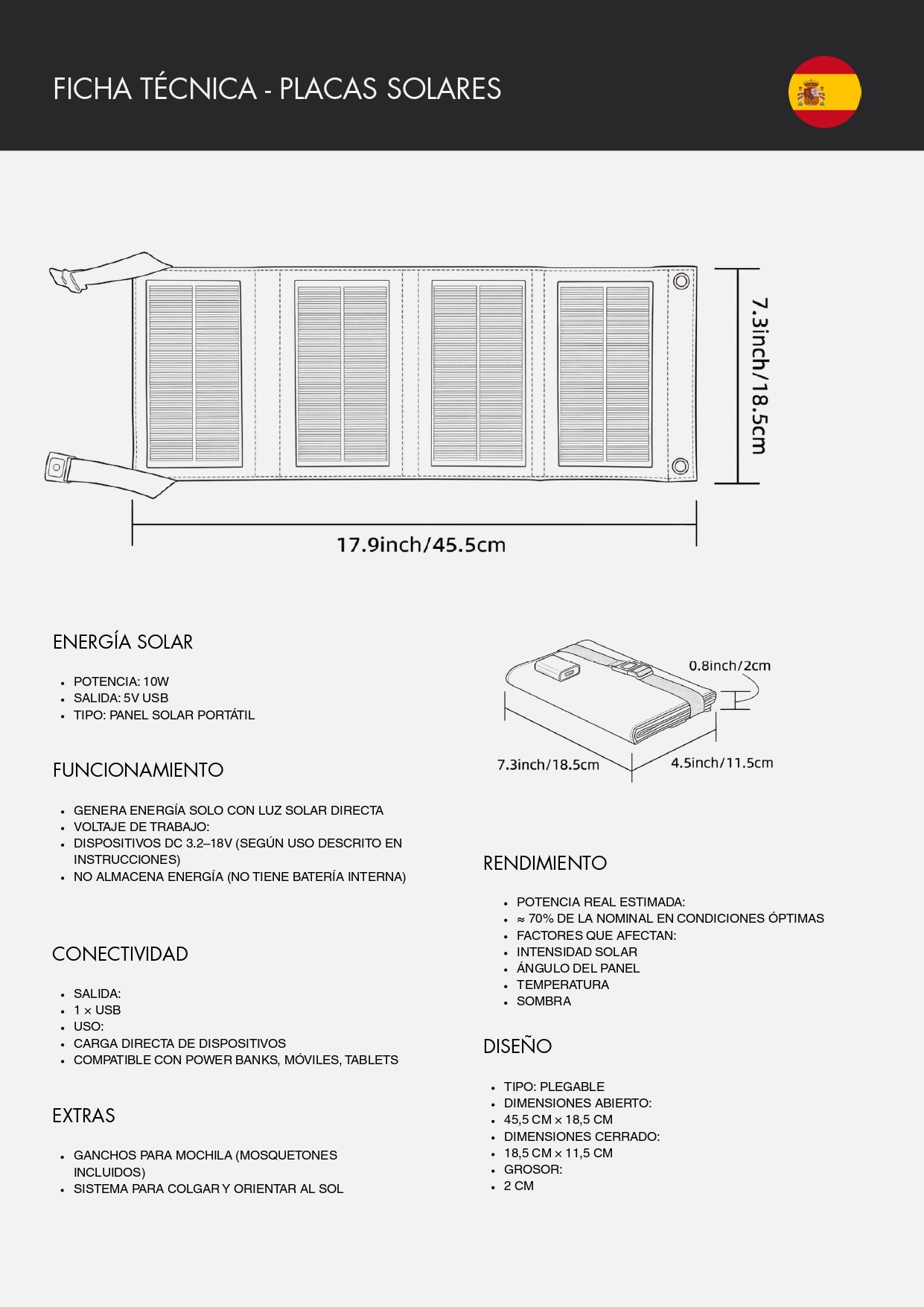 Panel Solar - 30w BASIC